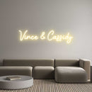 Custom Neon: Vince & Cassidy - VINTAGE SIGN
