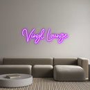 Custom Neon: Vinyl Lounge - VINTAGE SIGN