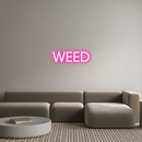 Custom Neon: WEED - VINTAGE SIGN