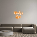 Custom Neon: Wendy's Gym - VINTAGE SIGN