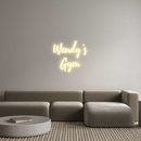 Custom Neon: Wendy's Gym - VINTAGE SIGN