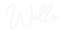 Custom Neon: Willa - VINTAGE SIGN
