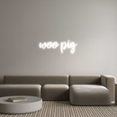 Custom Neon: woo pig - VINTAGE SIGN