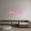 Custom Neon: ZHROOM - VINTAGE SIGN