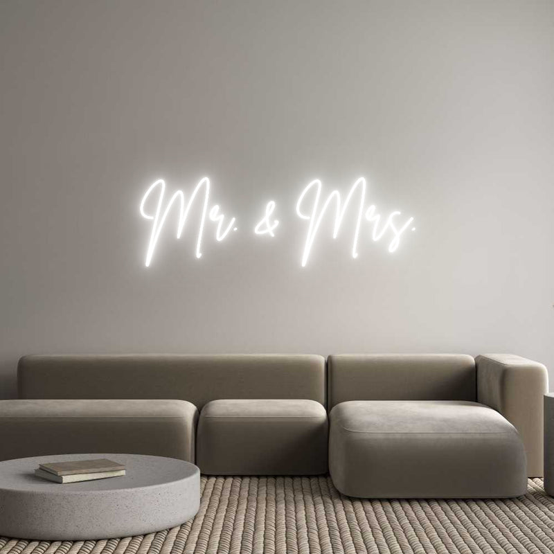 Custom Neon: Mr. & Mrs.