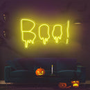 Distorted Boo Neon Sign, Custom Halloween Party Decorations, Halloween Gift - VINTAGE SIGN