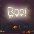 Distorted Boo Neon Sign, Custom Halloween Party Decorations, Halloween Gift - VINTAGE SIGN