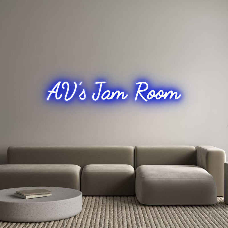 Custom Neon: AV’s Jam Room