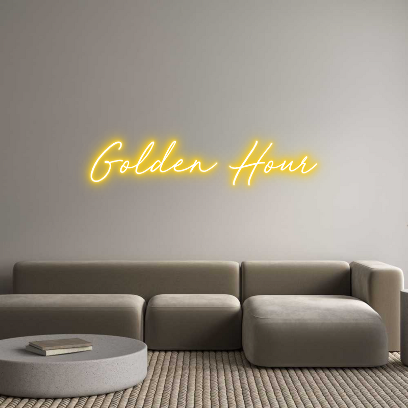 Custom Neon: Golden Hour