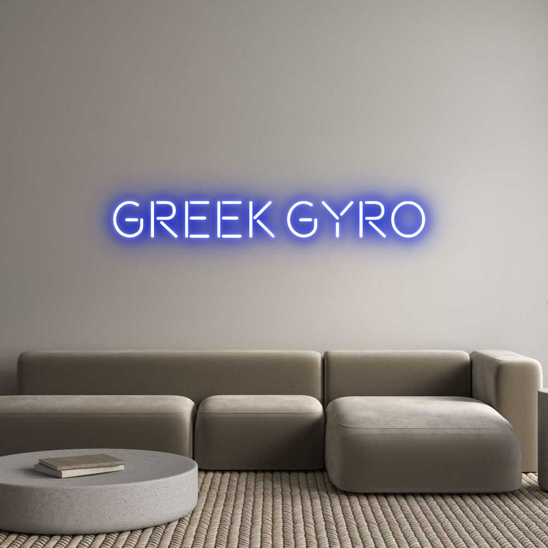 Custom Neon: Greek Gyro