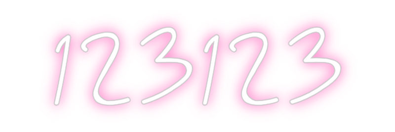 Custom Neon: 123123