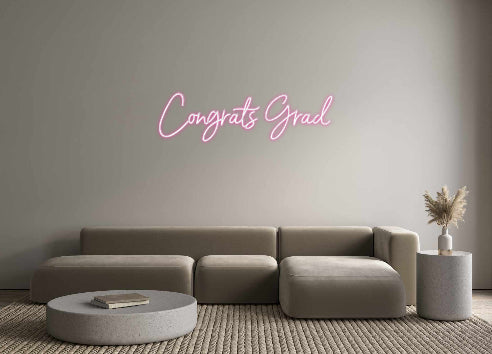 Custom Neon: Congrats Grad