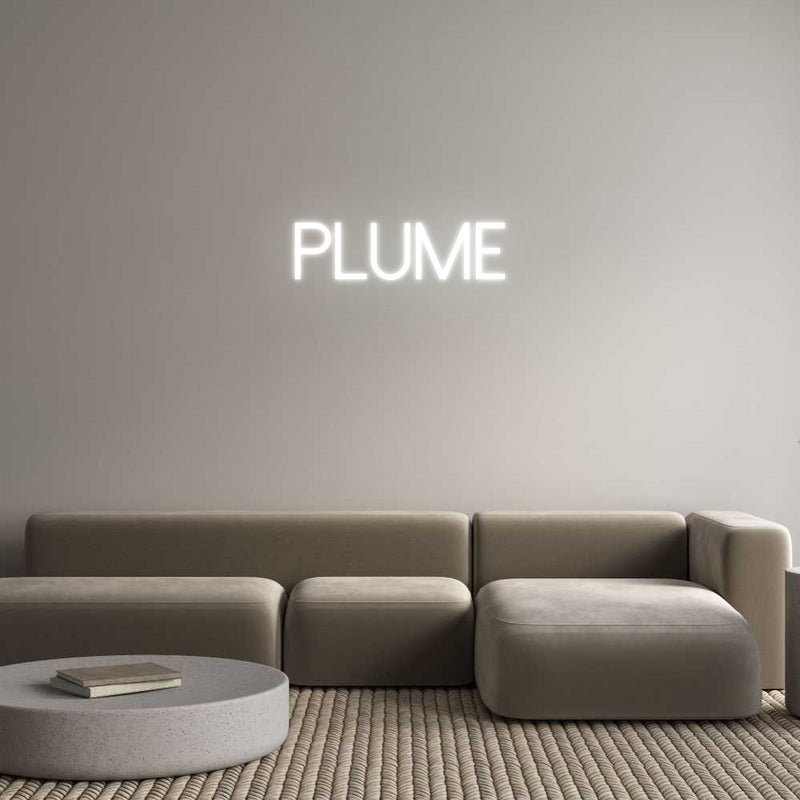 Custom Neon: Plume