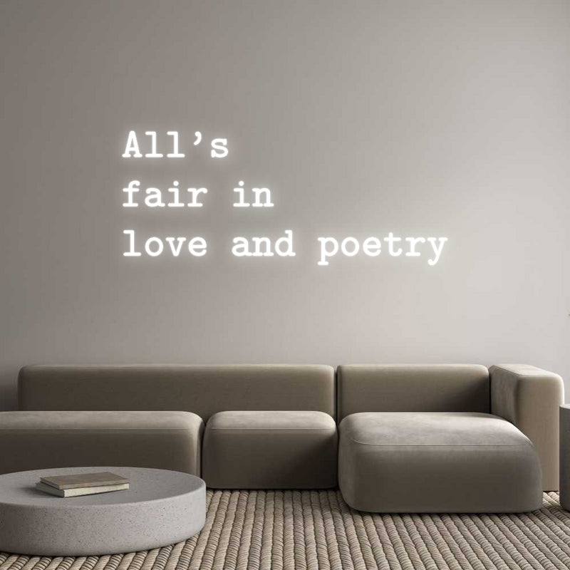 Custom Neon: All’s
fair i...