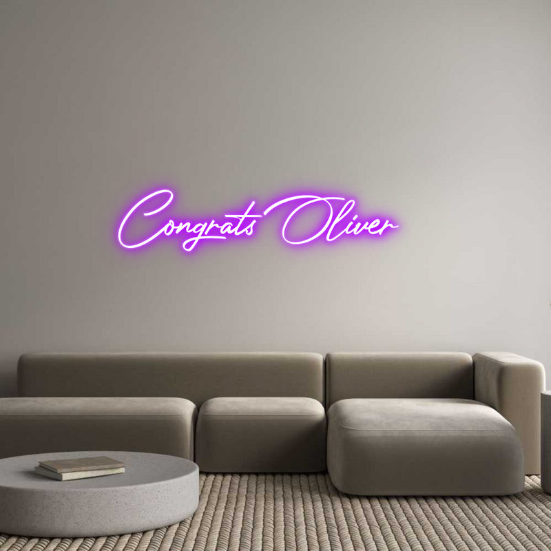 Custom Neon: Congrats Oliv...