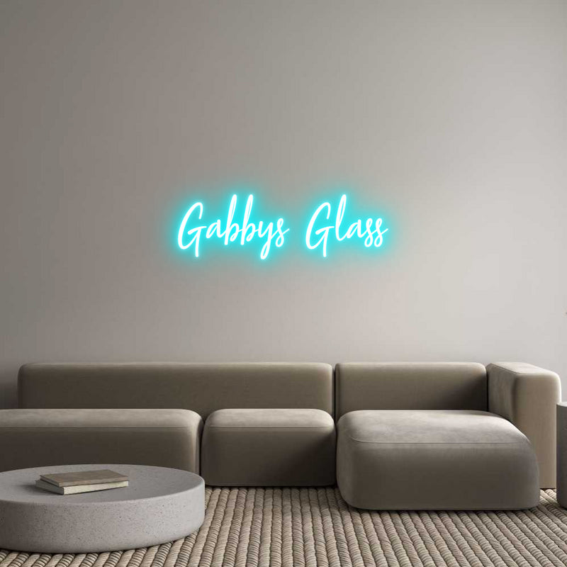 Custom Neon: Gabbys Glass