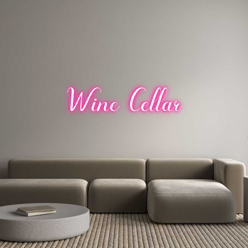 Custom Neon: Wine Cellar