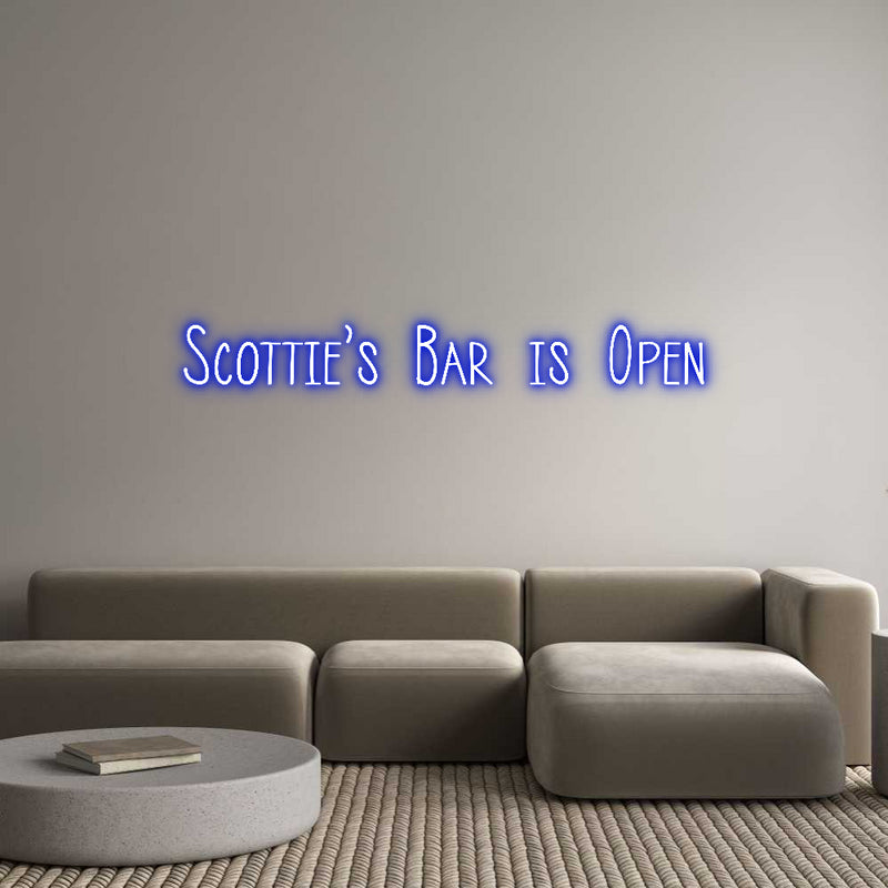 Custom Neon: Scottie’s Bar...