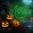 Halloween Ghost Neon Sign, Custom Halloween Neon Sign, Led Neon Light Sign, Party Event Front Door Yard Decor,Home Room Wall Decoration - VINTAGE SIGN