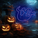 Halloween Ghost Neon Sign, Custom Halloween Neon Sign, Led Neon Light Sign, Party Event Front Door Yard Decor,Home Room Wall Decoration - VINTAGE SIGN