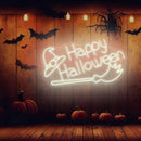 Happy Halloween Neon Sign, Custom Neon Sign Halloween Decorations, LED sign for Halloween Door decor - VINTAGE SIGN