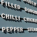 Customizable Letter Decorative Strip – Metal & EVA Letter Display for Coffee Shop Menu, Home Decor & Event Signage
