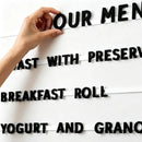 Customizable Letter Decorative Strip – Metal & EVA Letter Display for Coffee Shop Menu, Home Decor & Event Signage