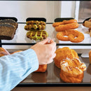 Commercial Acrylic Pastry Display Case | Metal Framed Countertop Bakery Cabinet for Coffee Shop