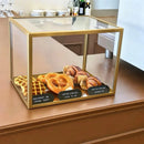 Commercial Acrylic Pastry Display Case | Metal Framed Countertop Bakery Cabinet for Coffee Shop