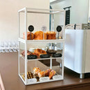 Commercial Acrylic Pastry Display Case | Metal Framed Countertop Bakery Cabinet for Coffee Shop