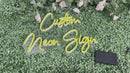 Custom Wedding Battery Neon Sign - Battery Version