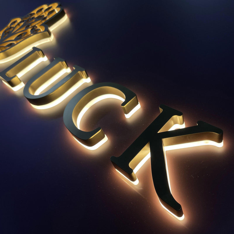 Custom LED metal backlight digital letter signs - VINTAGE SIGN