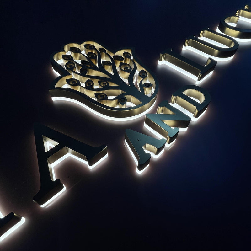 Custom LED metal backlight digital letter signs - VINTAGE SIGN