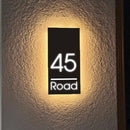 Rectangular house number template - VINTAGE SIGN