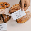 Mini Magnetic Price Display Sign - L-Shaped Metal Countertop Board for Cafe & Retail