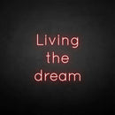 'Living the dream' neon sign - VINTAGE SIGN