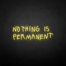 'NOTHING IS PERMANET' neon sign - VINTAGE SIGN