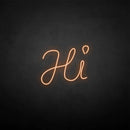 'HI' neon sign - VINTAGE SIGN