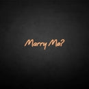 'Marry me ?' neon sign - VINTAGE SIGN
