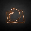 'The cat on the pillow' neon sign - VINTAGE SIGN