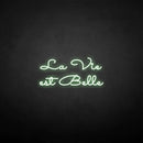 'la vie est belle' neon sign - VINTAGE SIGN