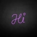'HI' neon sign - VINTAGE SIGN