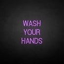 'WASH YOUR HANDS' neon sign - VINTAGE SIGN