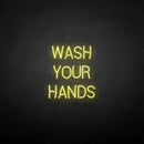 'WASH YOUR HANDS' neon sign - VINTAGE SIGN
