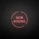 'now boiling' neon sign - VINTAGE SIGN