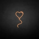 'Heart balloon ' neon sign - VINTAGE SIGN