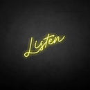 'Listen' neon sign - VINTAGE SIGN