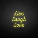 'Live Laugh Love' neon sign - VINTAGE SIGN
