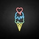 'Ice cream' neon sign - VINTAGE SIGN