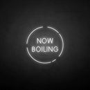 'now boiling' neon sign - VINTAGE SIGN